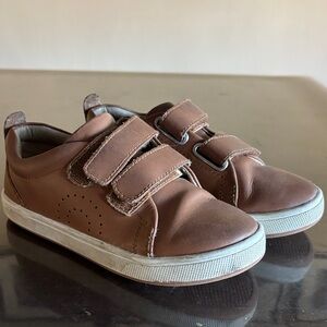 Old Soles Tan Kids Sneakers with Velcro